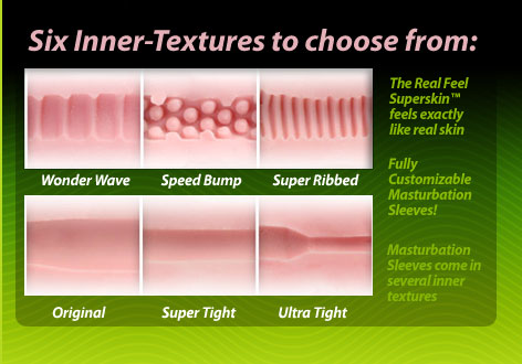 six inner textures to choose from