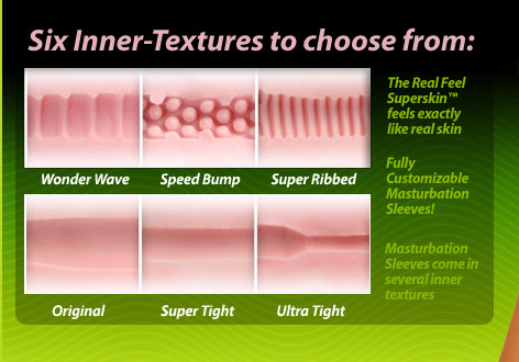 six inner textures to choose from